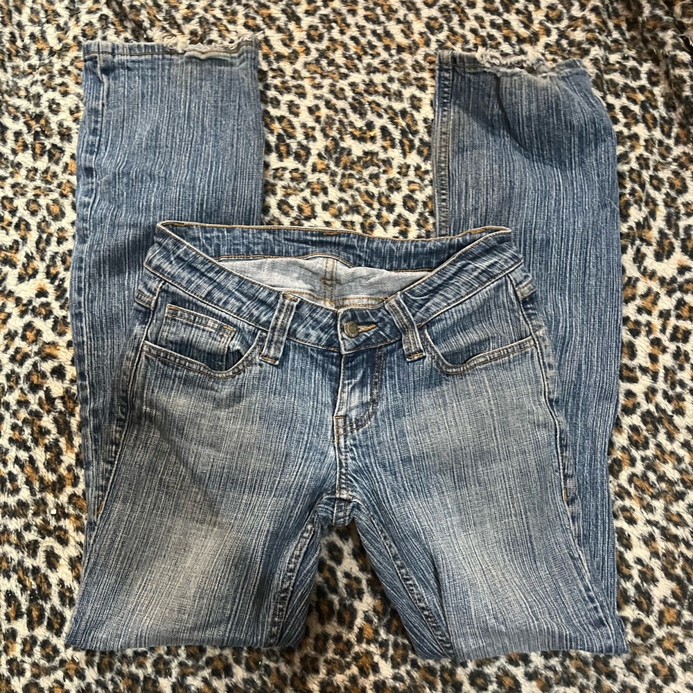 brandy melville jeans 13 inch waist measured flat 9 inch rise
